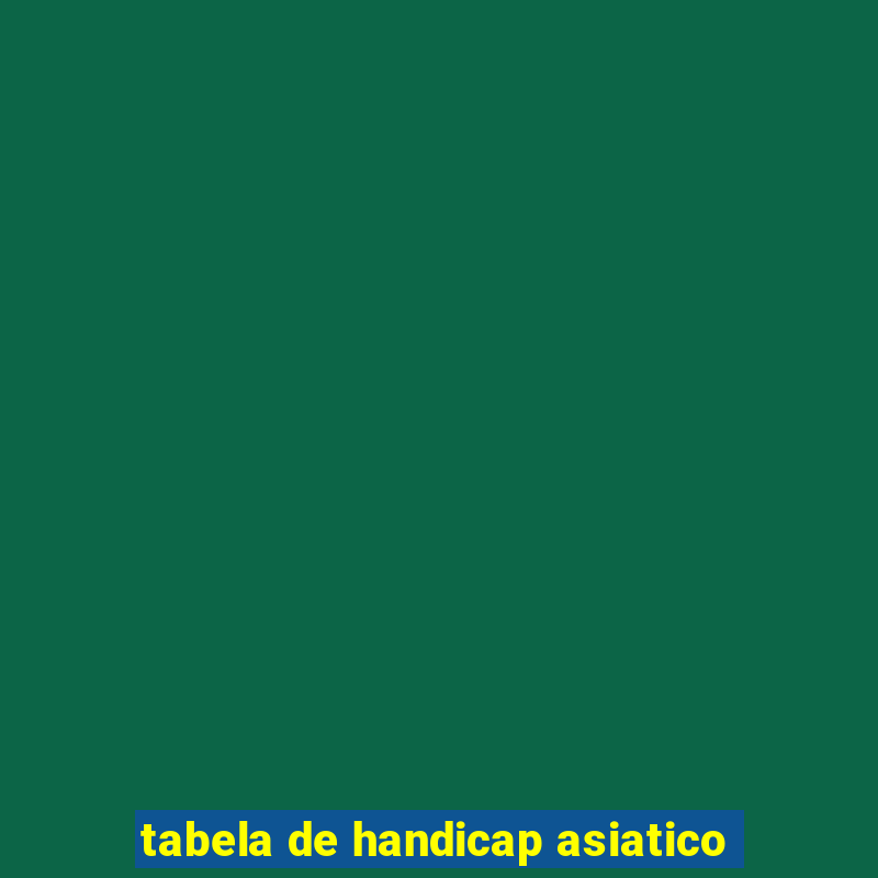 tabela de handicap asiatico